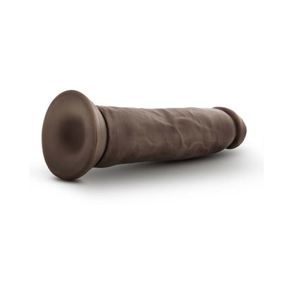DR. SKIN PLUS THICK 9 IN. TRIPLE DENSITY POSABLE DILDO BROWN