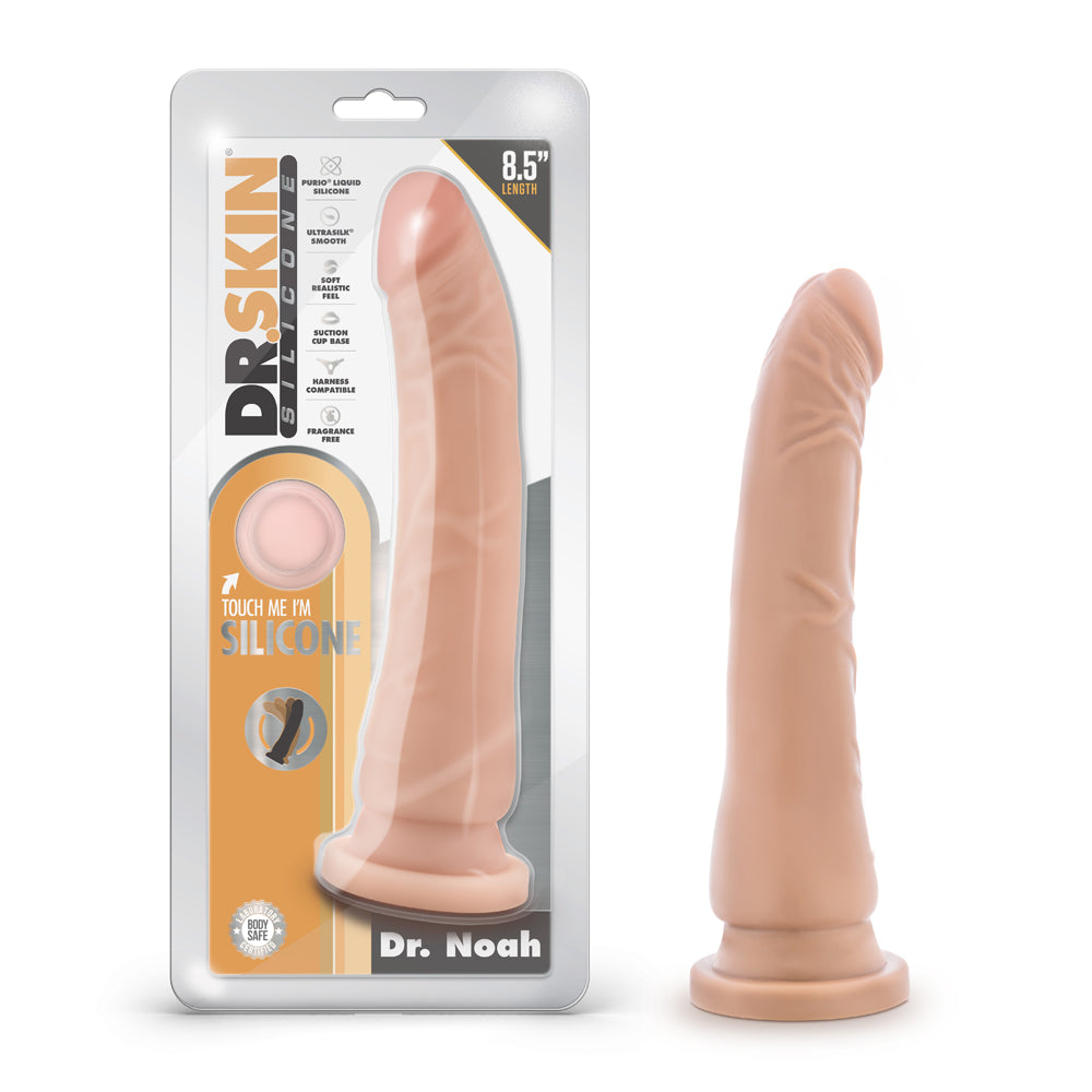 DR. SKIN SILICONE DR. NOAH REALISTIC 8 IN. DILDO BEIGE
