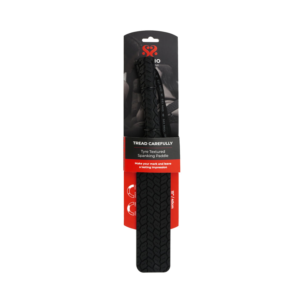 CREATIVE CONCEPTIONS - SEI MIO TREAD CAREFULLY 15 IN. TYRE PADDLE BLACK