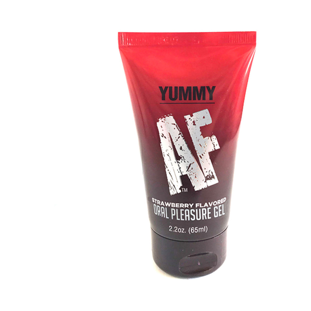 YUMMY AF STRAWBERRY FLAVORED ORAL PLEASURE GEL 2.2 OZ.