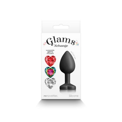 NS NOVELTIES - GLAMS XCHANGE HEART ANAL PLUG SMALL
