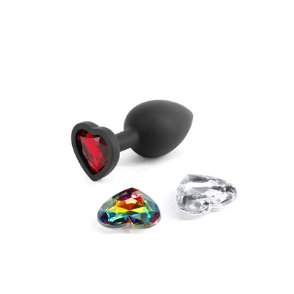 NS NOVELTIES - GLAMS XCHANGE HEART ANAL PLUG SMALL
