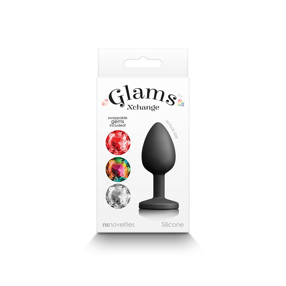 NS NOVELTIES - GLAMS XCHANGE ROUND ANAL PLUG SMALL
