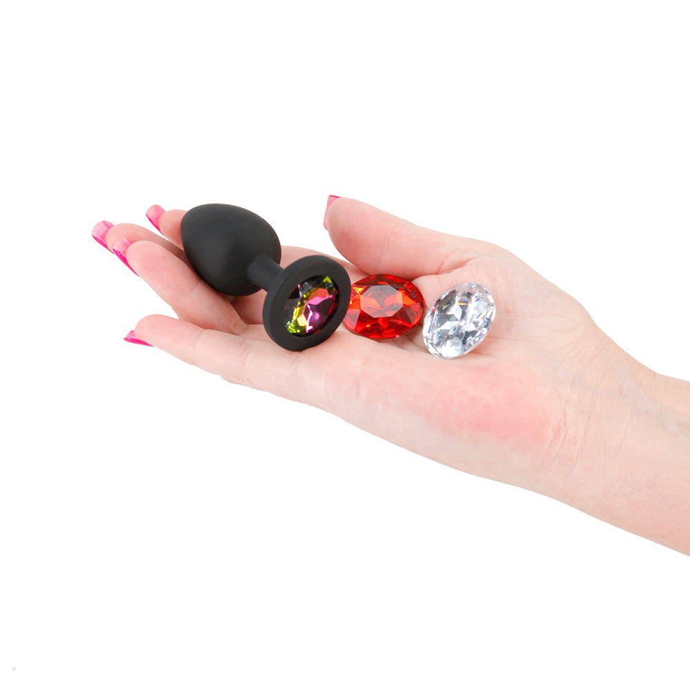 NS NOVELTIES - GLAMS XCHANGE ROUND ANAL PLUG SMALL