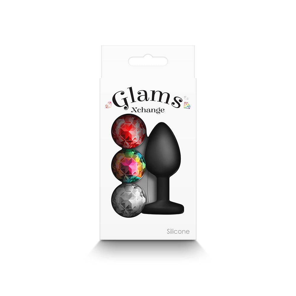 NS NOVELTIES - GLAMS XCHANGE ROUND ANAL PLUG SMALL