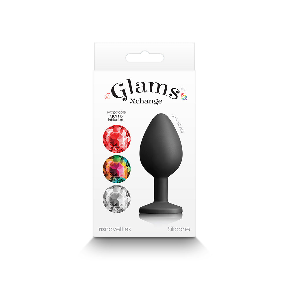 NS NOVELTIES - GLAMS XCHANGE ROUND ANAL PLUG MEDIUM