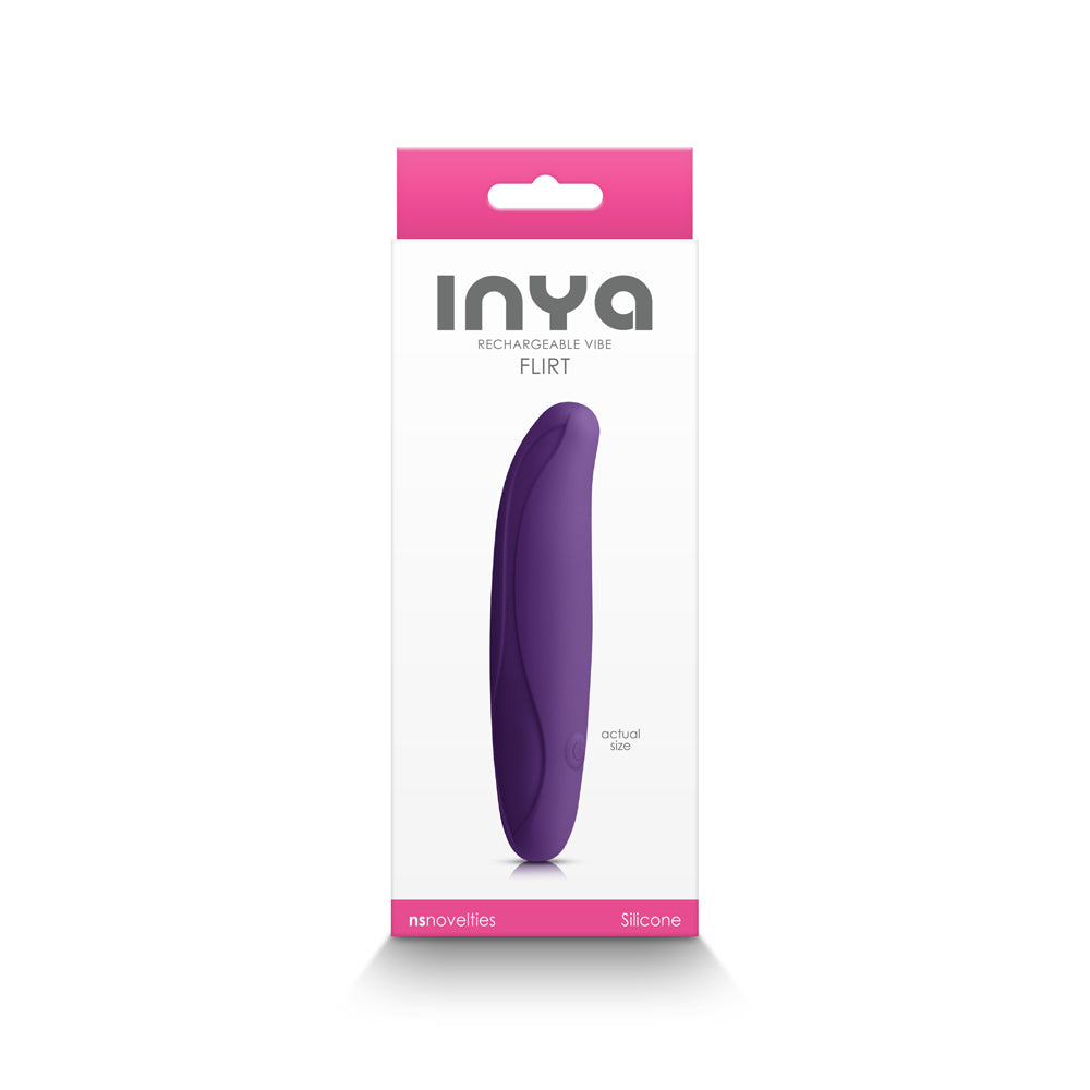 NS NOVELTIES - INYA FLIRT RECHARGEABLE VIBE DARK PURPLE