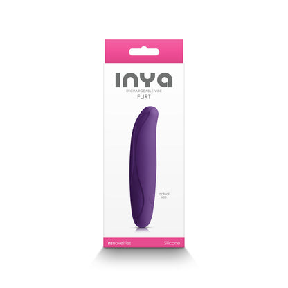 NS NOVELTIES - INYA FLIRT RECHARGEABLE VIBE DARK PURPLE