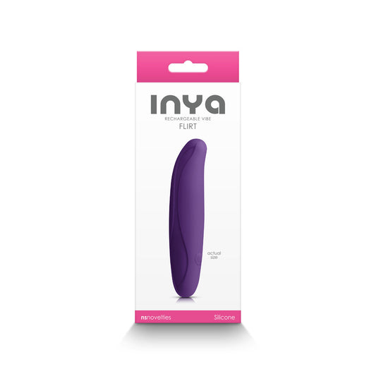 NS NOVELTIES - INYA FLIRT RECHARGEABLE VIBE DARK PURPLE