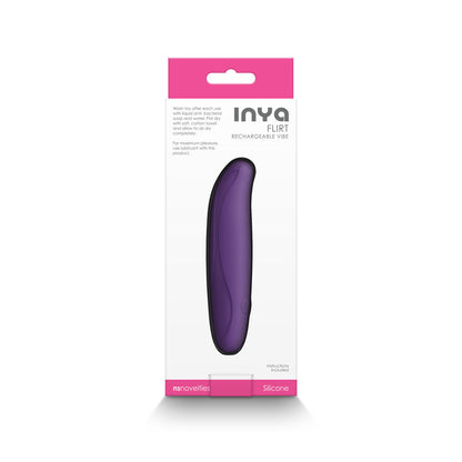 NS NOVELTIES - INYA FLIRT RECHARGEABLE VIBE DARK PURPLE