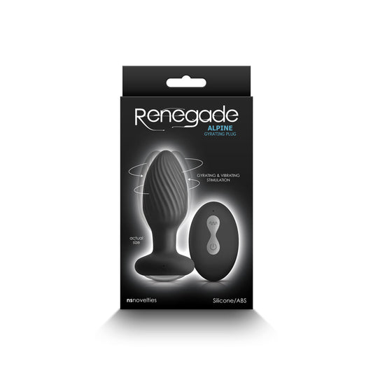 NS NOVELTIES - RENEGADE ALPINE PLUG GIRATORIO NEGRO