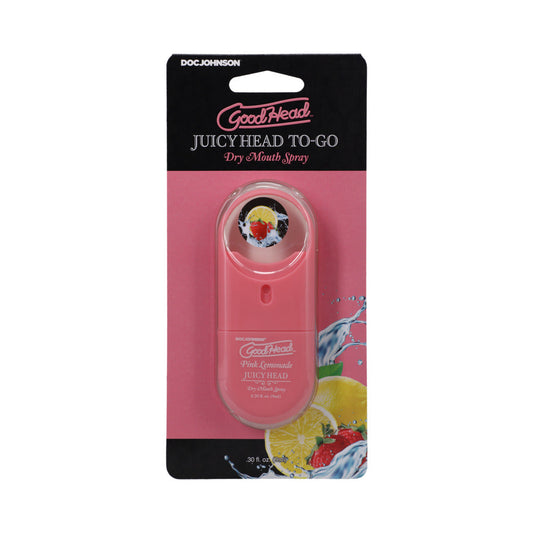 DOC JOHNSON - GOODHEAD JUICY HEAD DRY MOUTH SPRAY TO-GO PINK LEMONADE 0.30 OZ.