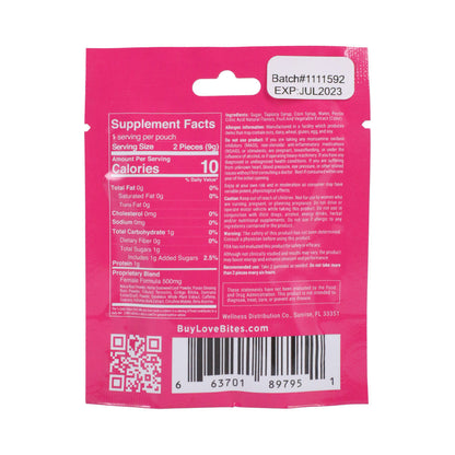 DOC JOHNSON - LOVE BITES FEMALE SENSUAL GUMMIES 2-PACK 12-PIECE DISPLAY