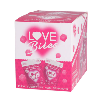 DOC JOHNSON - LOVE BITES FEMALE SENSUAL GUMMIES 2-PACK 12-PIECE DISPLAY