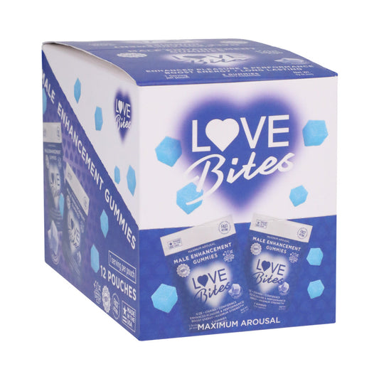 DOC JOHNSON - LOVE BITES MALE ENHANCEMENT GUMMIES 2-PACK 12-PIECE DISPLAY