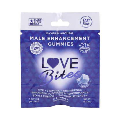 DOC JOHNSON - LOVE BITES MALE ENHANCEMENT GUMMIES 2-PACK 12-PIECE DISPLAY
