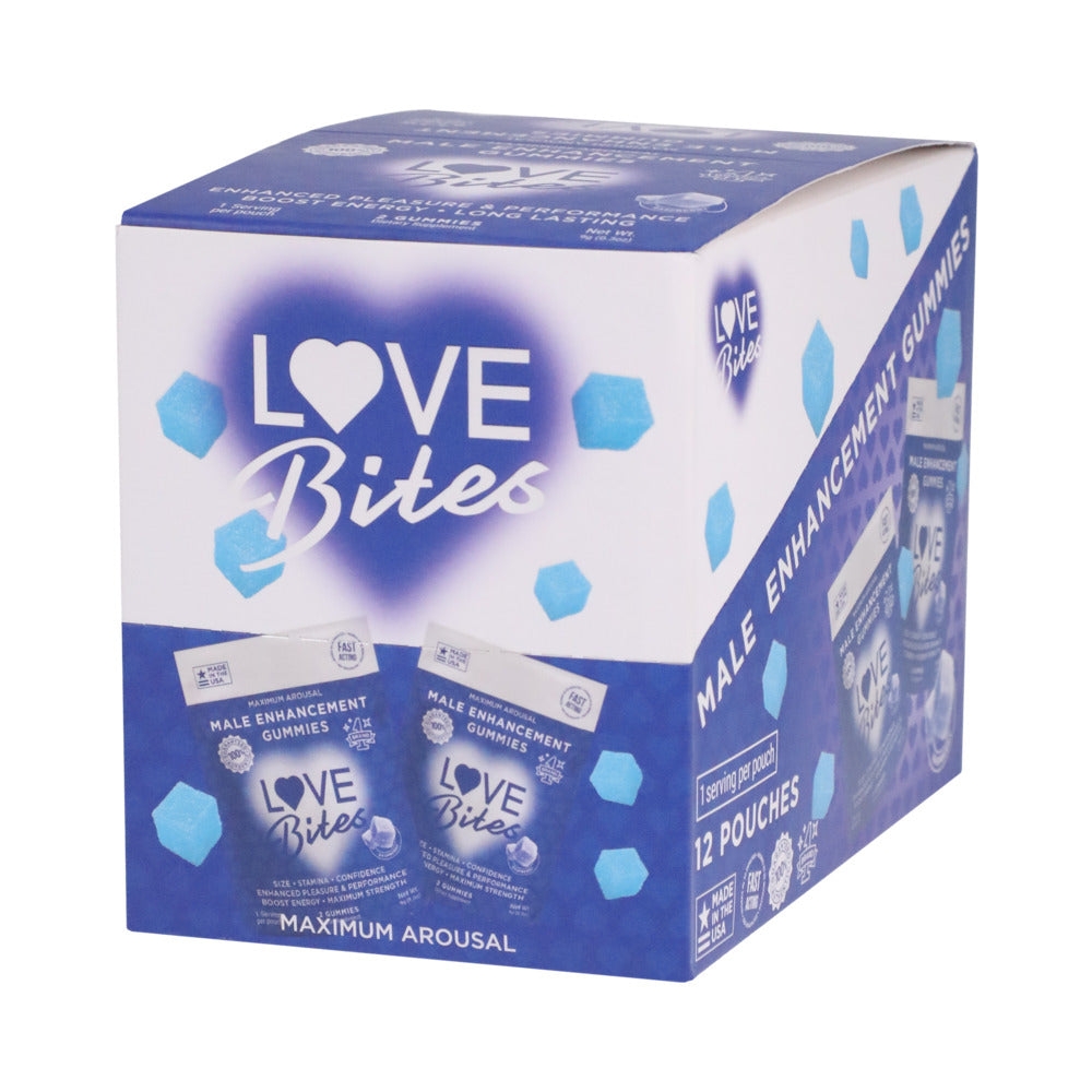 DOC JOHNSON - LOVE BITES MALE ENHANCEMENT GUMMIES 2-PACK 12-PIECE DISPLAY