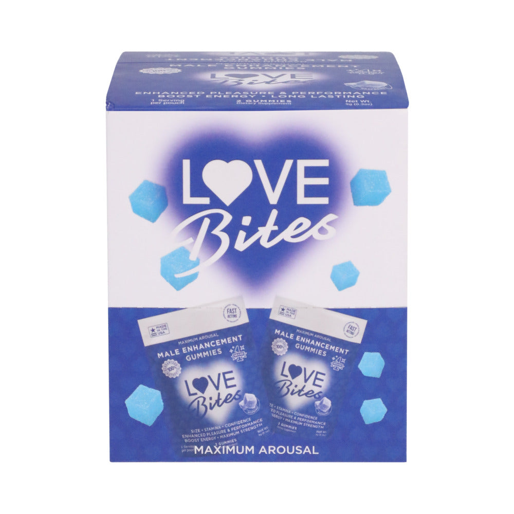 DOC JOHNSON - LOVE BITES MALE ENHANCEMENT GUMMIES 2-PACK 12-PIECE DISPLAY