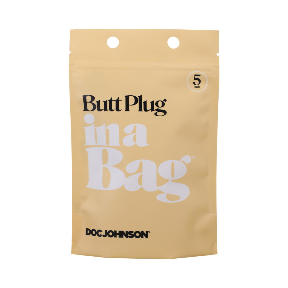 DOC JOHNSON - BUTT PLUG IN A BAG 5 IN. SILICONE BLACK