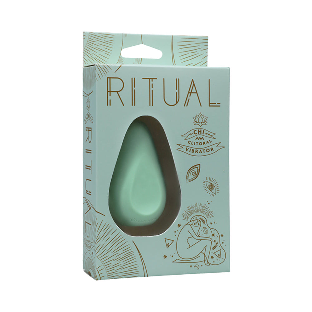 DOC JOHNSON - RITUAL CHI RECHARGEABLE SILICONE CLITORAL VIBRATOR MINT