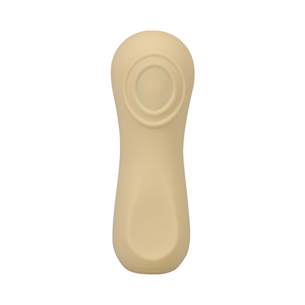 DOC JOHNSON - RITUAL SOL RECHARGEABLE SILICONE PULSATING VIBRATOR YELLOW