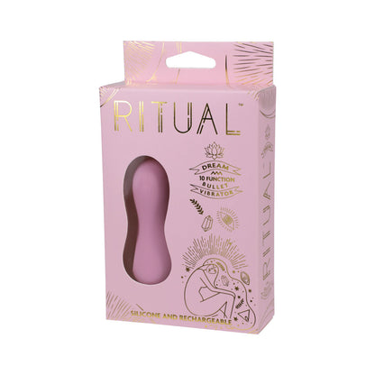 DOC JOHNSON - RITUAL DREAM RECHARGEABLE SILICONE BULLET VIBRATOR PINK