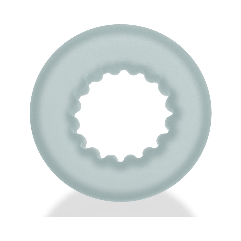OXBALLS - ANILLO PARA PENE CON AGARRE DE COSTILLA AXIS HIELO TRANSPARENTE