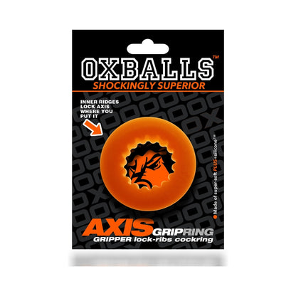 OXBALLS - AXIS RIB GRIPHOLD COCKRING ORANGE ICE
