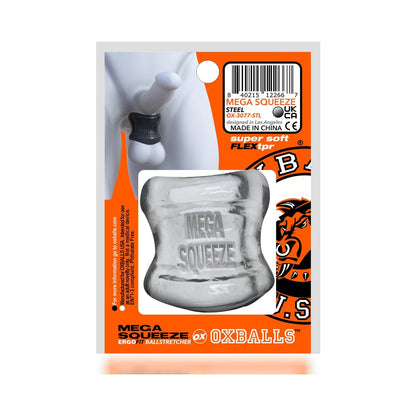 OXBALLS MEGA SQUEEZE ERGOFIT BALLSTRETCHER CLEAR
