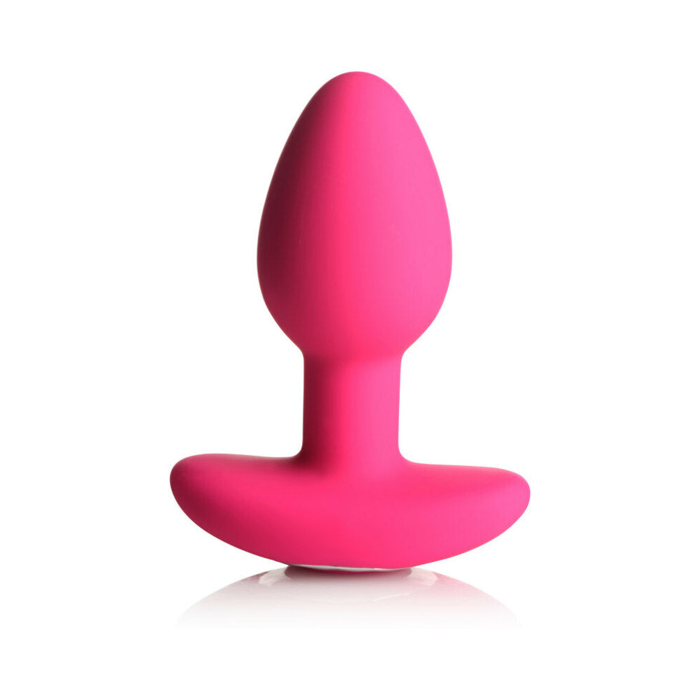 CURVE TOYS GOSSIP POP ROCKER RECHARGEABLE REMOTE-CONTROLLED SILICONE VIBRATING ANAL PLUG MAGENTA