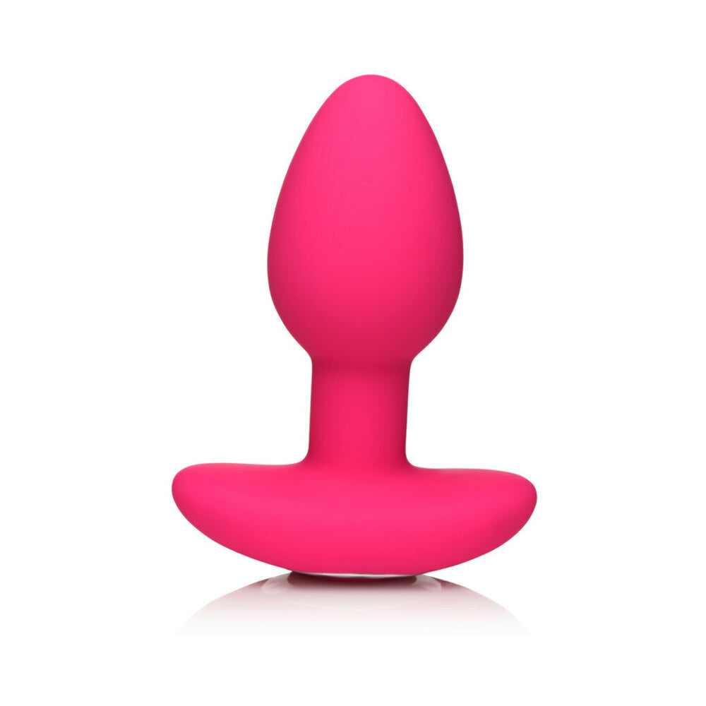 CURVE TOYS GOSSIP POP ROCKER RECHARGEABLE REMOTE-CONTROLLED SILICONE VIBRATING ANAL PLUG MAGENTA