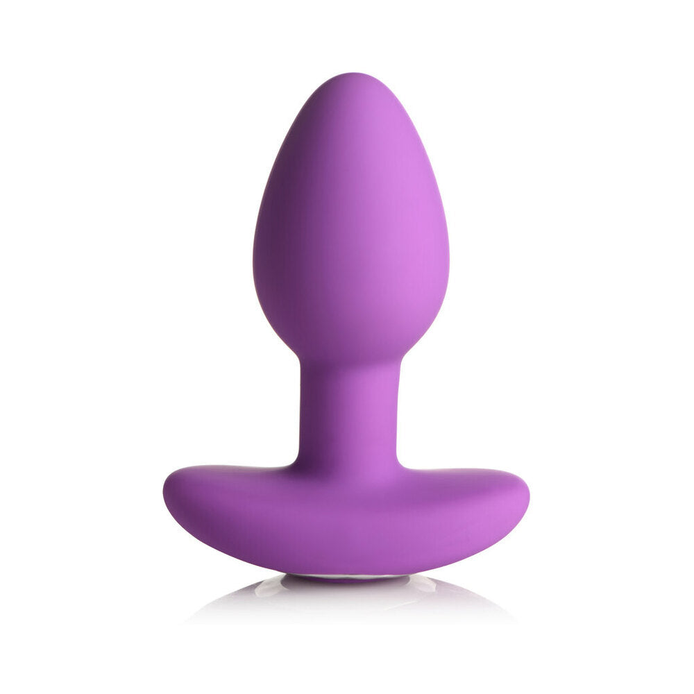 CURVE TOYS GOSSIP POP ROCKER RECHARGEABLE REMOTE-CONTROLLED SILICONE VIBRATING ANAL PLUG VIOLET