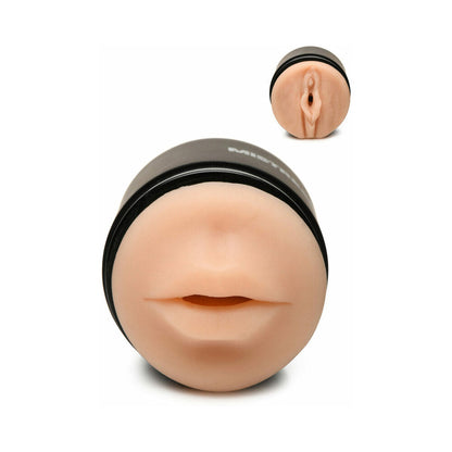 CURVE TOYS MISTRESS DOUBLE SHOT MINI MASTURBATOR MOUTH & PUSSY LIGHT