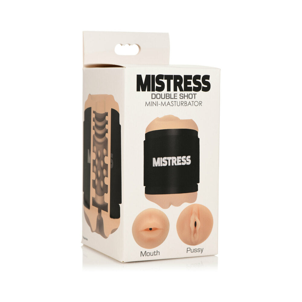 CURVE NOVELTIES - CURVE TOYS MISTRESS DOUBLE SHOT MINI MASTURBATOR MOUTH & PUSSY LIGHT