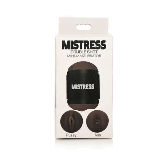 CURVE TOYS MISTRESS DOUBLE SHOT MINI MASTURBATOR PUSSY & ASS DARK