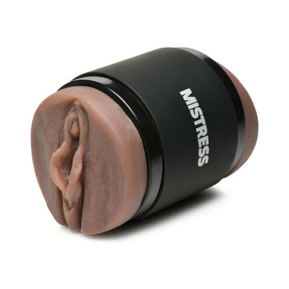 CURVE NOVELTIES - CURVE TOYS MISTRESS DOUBLE SHOT MINI MASTURBATOR PUSSY & ASS DARK