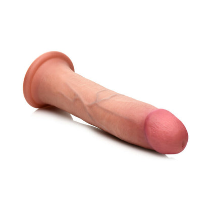CURVE NOVELTIES - CURVE TOYS JOCK DUAL DENSITY 8 IN. SILICONE DILDO WITH SUCTION CUP LIGHT