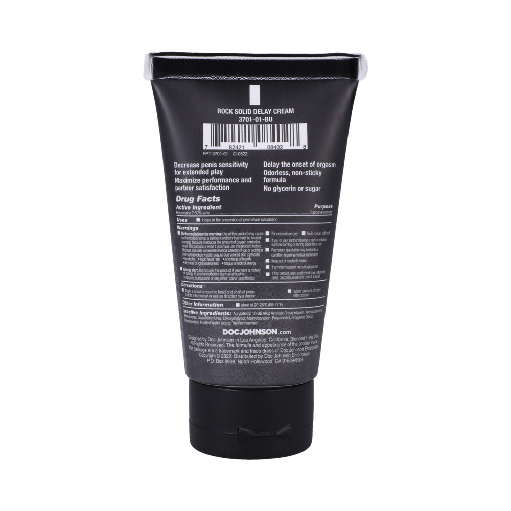 ROCK SOLID - DELAY CREAM 2 OZ. (BULK)