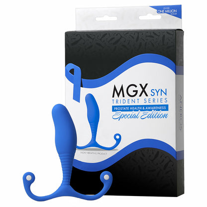 ANEROS TRIDENT SERIES MGX SYN PROSTATE STIMULATOR SPECIAL EDITION BLUE