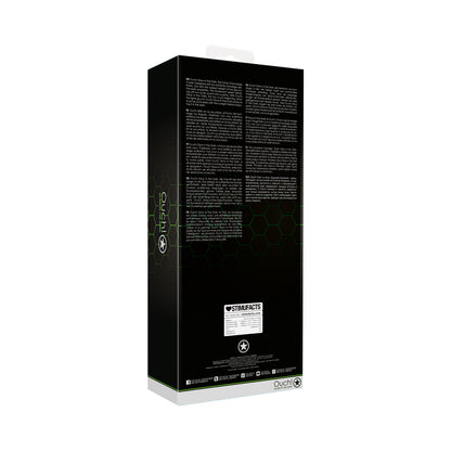 OUCH! GLOW IN THE DARK 5-PIECE BONDED LEATHER THIGH & HANDCUFFS WITH BELT RESTRAINT NEON GREEN L/XL