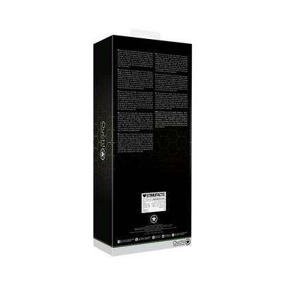 OUCH! GLOW IN THE DARK 5-PIECE BONDED LEATHER THIGH & HANDCUFFS WITH BELT RESTRAINT NEON GREEN S/M