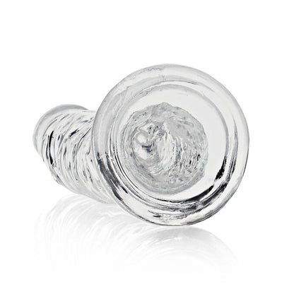 REALROCK CRYSTAL CLEAR SLIM 8 IN. DILDO CLEAR