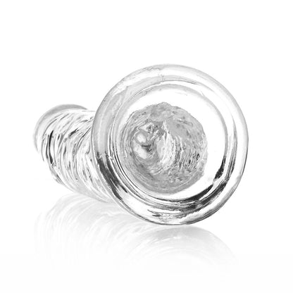 SHOTS - REALROCK CRYSTAL CLEAR SLIM 9 IN. DILDO CLEAR