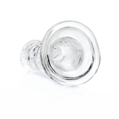 REALROCK CRYSTAL CLEAR STRAIGHT 6 IN. DILDO WITHOUT BALLS CLEAR