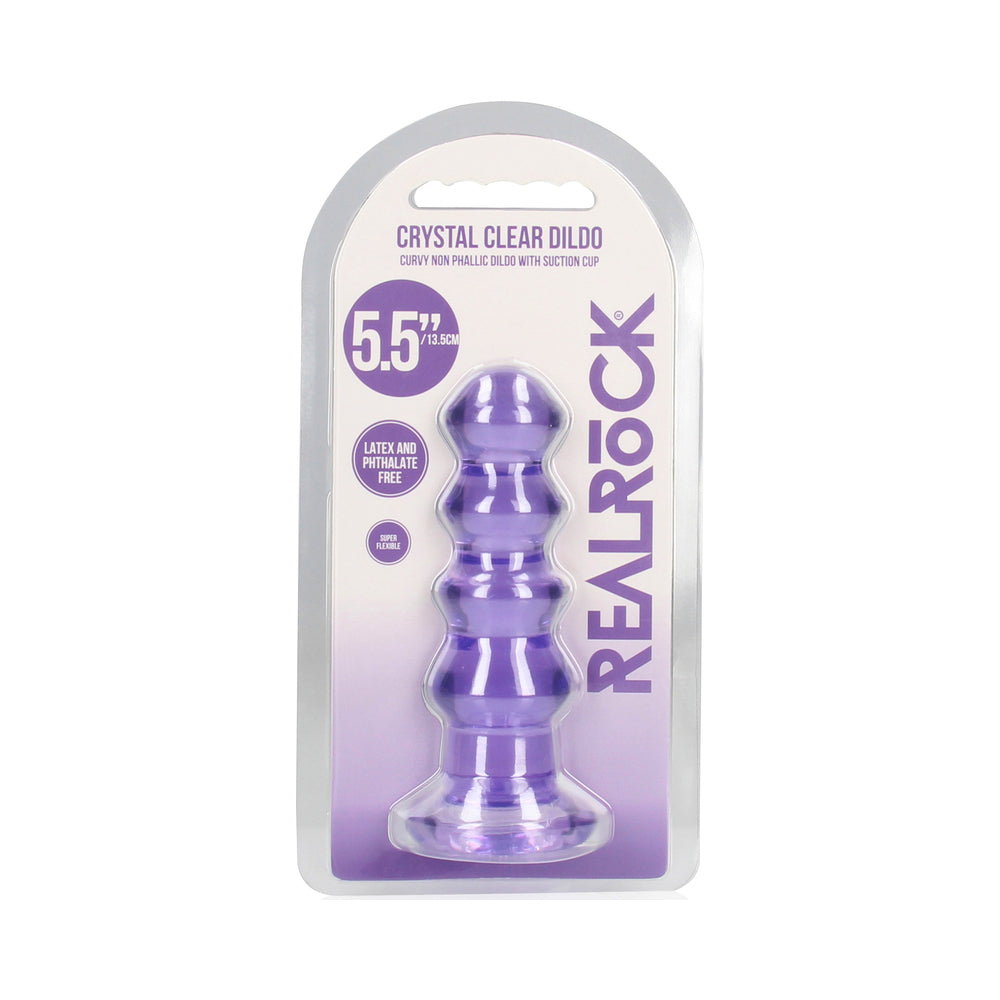 SHOTS - REALROCK CRYSTAL CURVY 5.5 IN. DILDO PLUG