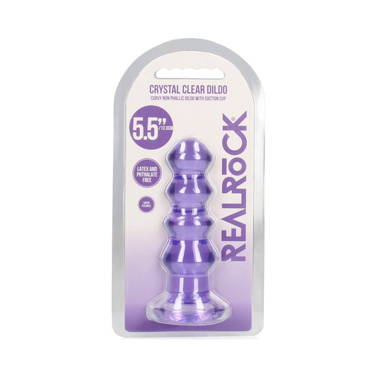 SHOTS - REALROCK CRYSTAL CURVY 5.5 IN. DILDO PLUG