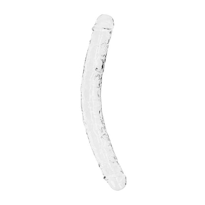 SHOTS - REALROCK CRYSTAL CLEAR DOUBLE DONG 13 IN. DUAL-ENDED DILDO CLEAR