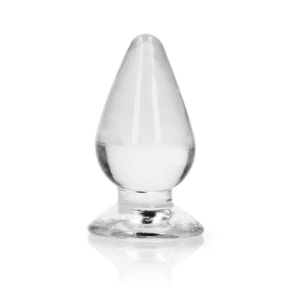 REALROCK CRYSTAL CLEAR 3.5 IN. ANAL PLUG CLEAR