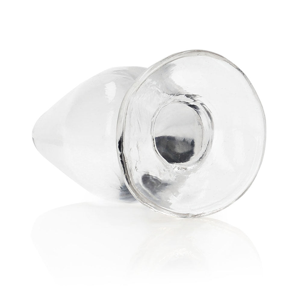 REALROCK CRYSTAL CLEAR 3.5 IN. ANAL PLUG CLEAR
