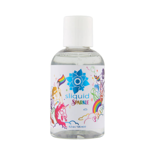 SLIQUID NATURALS SPARKLE PRIDE WATER-BASED LUBRICANT 4.2 OZ.